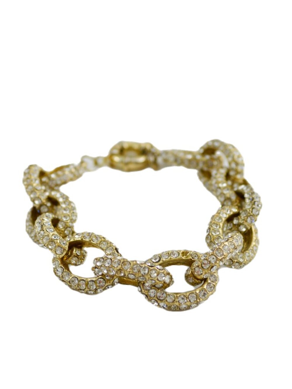 J. Crew rhinestone embellished chain bracelet #220-21